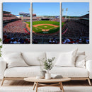 Cincinnati Reds Baseball Canvas Print - American Ball