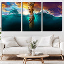 God Hand Wall Art Canvas Print