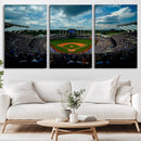 3-Panel Kauffman Stadium Wall Art Print | Large Kansas City