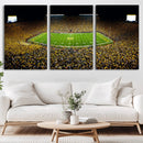 Stadium in Michigan Wall Art Canvas Print, Framed American