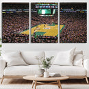 TD Garden Basketball Canvas Wall Art - Boston Celtics Live by MyGreatCanvas | Canvas Wall Art Prints | Photo Prints & Wall Decor