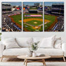 Yankee Stadium New York Wall Art Print | 3-Panel Canvas