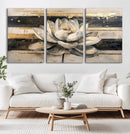 Lotus Flower Wall Art – Framed Abstract Floral Canvas by MyGreatCanvas | Canvas Wall Art Prints | Photo Prints & Wall Decor