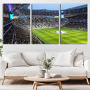 Tottenham Hotspur Stadium Canvas Print, Match Day Triple