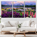 Wildflower Canvas Print – Blooming Floral Meadows with