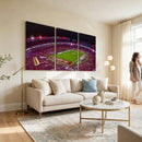 Bryant-Denny Stadium Night Game Triple Canvas Wall Art -