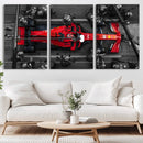 Ferrari Pit Stop Canvas Wall Art – Precision and Speed