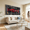 Ferrari Pit Stop Canvas Wall Art – Precision and Speed