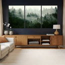 Foggy Forest Wall Art – Tranquil Green Woodland Canvas by MyGreatCanvas | Canvas Wall Art Prints | Photo Prints & Wall Decor