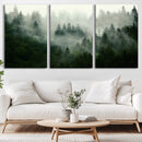 Misty Forest Wall Art – Tranquil Green Woodland Canvas by MyGreatCanvas | Canvas Wall Art Prints | Photo Prints & Wall Decor