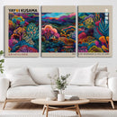 Framed Japanese 1986 Wall Art Print, Yayoi Kusama 1986 Wall