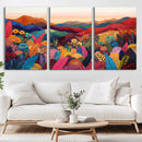 YAYOI KUSAMA Abstract Print - Landscape Canvas Wall Art