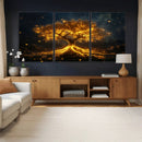 Golden Tree of Life Canvas Wall Art Print - Majestic Glowing by MyGreatCanvas | Canvas Wall Art Prints | Photo Prints & Wall Decor