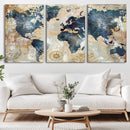 World Map Canvas Print – Framed Wall Art for Couples, by MyGreatCanvas | Canvas Wall Art Prints | Photo Prints & Wall Decor