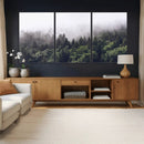 Misty Forest Canvas Wall Art – Serene Triptych Nature Print by MyGreatCanvas | Canvas Wall Art Prints | Photo Prints & Wall Decor