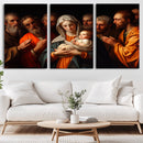 Religious Canvas Wall Art Print - Madonna and Child with