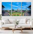Wrigley Field Chicago Cubs Panoramic Art Multi-Piece Canvas