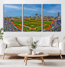 Wrigley Field Chicago Cubs Panoramic Canvas Print –