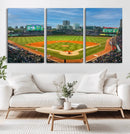 Wrigley Field Chicago Cubs Panoramic Canvas Print –
