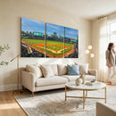 Wrigley Field Chicago Cubs Panoramic Canvas Print –