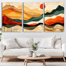Mid Century Wall Art Print  - Abstract Woodland Print -