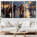 Afro Abstract Jazz Music Wall Art Canvas Print – Colorful