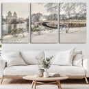 The Bow Bridge in Central Park Canvas, The Bow Bridge Canvas by MyGreatCanvas | Canvas Wall Art Prints | Photo Prints & Wall Decor