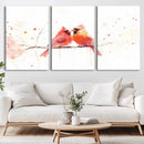 Cardinal Bird Canvas Wall Art - Male and Female Cardinal by MyGreatCanvas | Canvas Wall Art Prints | Photo Prints & Wall Decor