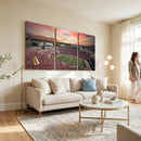 Indiana Memorial Stadium Wall Art Canvas Print, Framed