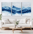 Blue Mountains Wall Art – Framed Snowy Range Canvas Artwork, by MyGreatCanvas | Canvas Wall Art Prints | Photo Prints & Wall Decor