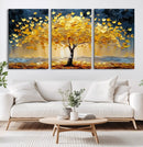 Golden Tree Wall Art – Framed Autumn Leaves Canvas Artwork, by MyGreatCanvas | Canvas Wall Art Prints | Photo Prints & Wall Decor