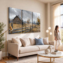Rustic Autumn Farmhouse Wall Art Canvas Print – Serene