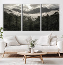 Moody Forest Wall Art – Framed Mountain Fog Canvas Artwork, by MyGreatCanvas | Canvas Wall Art Prints | Photo Prints & Wall Decor