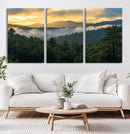 Mountain Sunrise Wall Art – Framed Pine Forest Canvas by MyGreatCanvas | Canvas Wall Art Prints | Photo Prints & Wall Decor