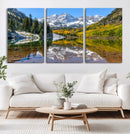 Maroon Bells Wall Art – Framed Snowy Mountain Canvas by MyGreatCanvas | Canvas Wall Art Prints | Photo Prints & Wall Decor