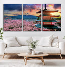 Mount Fuji Cherry Blossom Wall Art Canvas Print – Framed by MyGreatCanvas | Canvas Wall Art Prints | Photo Prints & Wall Decor