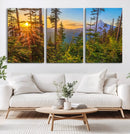 Forest Sunset Wall Art Canvas Print, Glowing Evening Light by MyGreatCanvas | Canvas Wall Art Prints | Photo Prints & Wall Decor
