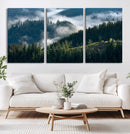 Misty Forest Wall Art Canvas Print, Serene Pine Hills and by MyGreatCanvas | Canvas Wall Art Prints | Photo Prints & Wall Decor