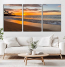 Tropical Beach Wall Art – Framed Sunset Ocean Canvas by MyGreatCanvas | Canvas Wall Art Prints | Photo Prints & Wall Decor