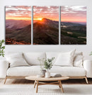 Mountain Sunrise Wall Art Canvas Print – Alpine Ridge