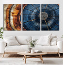 Framed Abstract Tree Ring Wall Art Print Natural Rustic Wood by MyGreatCanvas | Canvas Wall Art Prints | Photo Prints & Wall Decor