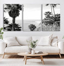 Palm Trees Wall Art Canvas Print – Framed Coastal Ocean