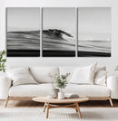 Black Wave Wall Art Canvas Print – Framed Abstract Surf by MyGreatCanvas | Canvas Wall Art Prints | Photo Prints & Wall Decor