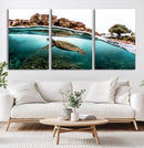 Sea Turtle Wall Art Canvas Print – Framed Ocean Life