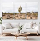 Saguaro Cactus Wall Art Canvas Print – Framed Desert