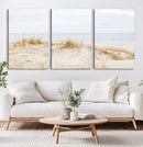Beach Dunes Wall Art Canvas Print – Framed Serene Coastal