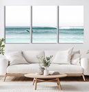 Surfing Wall Art Canvas Print – Framed Ocean Waves