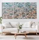 Clear Water Wall Art Canvas Print – Framed Sunlit Ocean