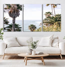 Coastal Palm Trees Wall Art Canvas Print – Framed Ocean