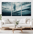 Underwater Surf Wall Art – Framed Ocean Wave Canvas Artwork, by MyGreatCanvas | Canvas Wall Art Prints | Photo Prints & Wall Decor